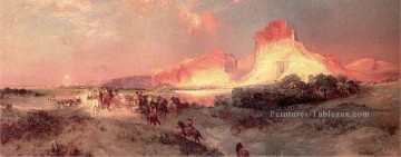 Green River Cliffs Wyoming paysage Thomas Moran Montagne Peinture à l'huile
